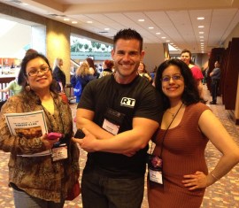 Mina Khan, cover model Charles Paz and me!